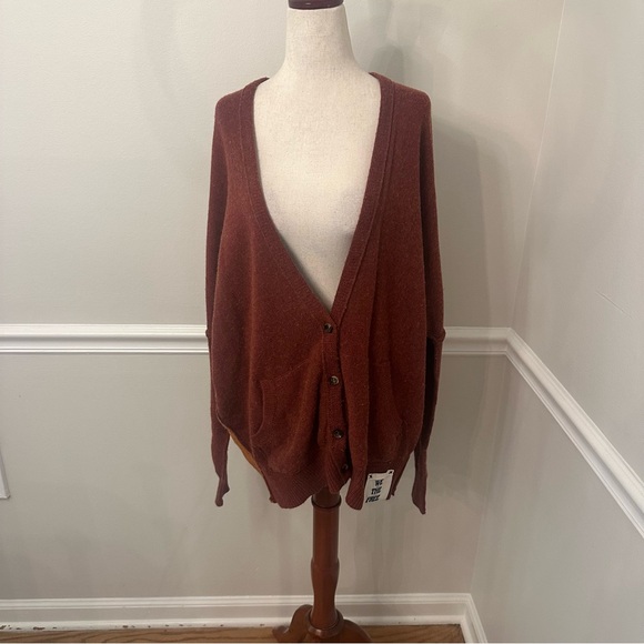 We The Free pumpkin orange cardigan- Size XS - Picture 1 of 7